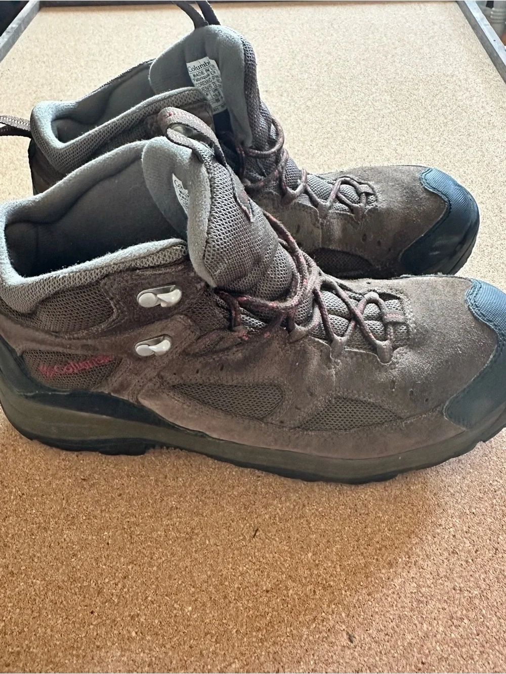 Columbia Men's Brown and Gray Waterproof Hiking Boots